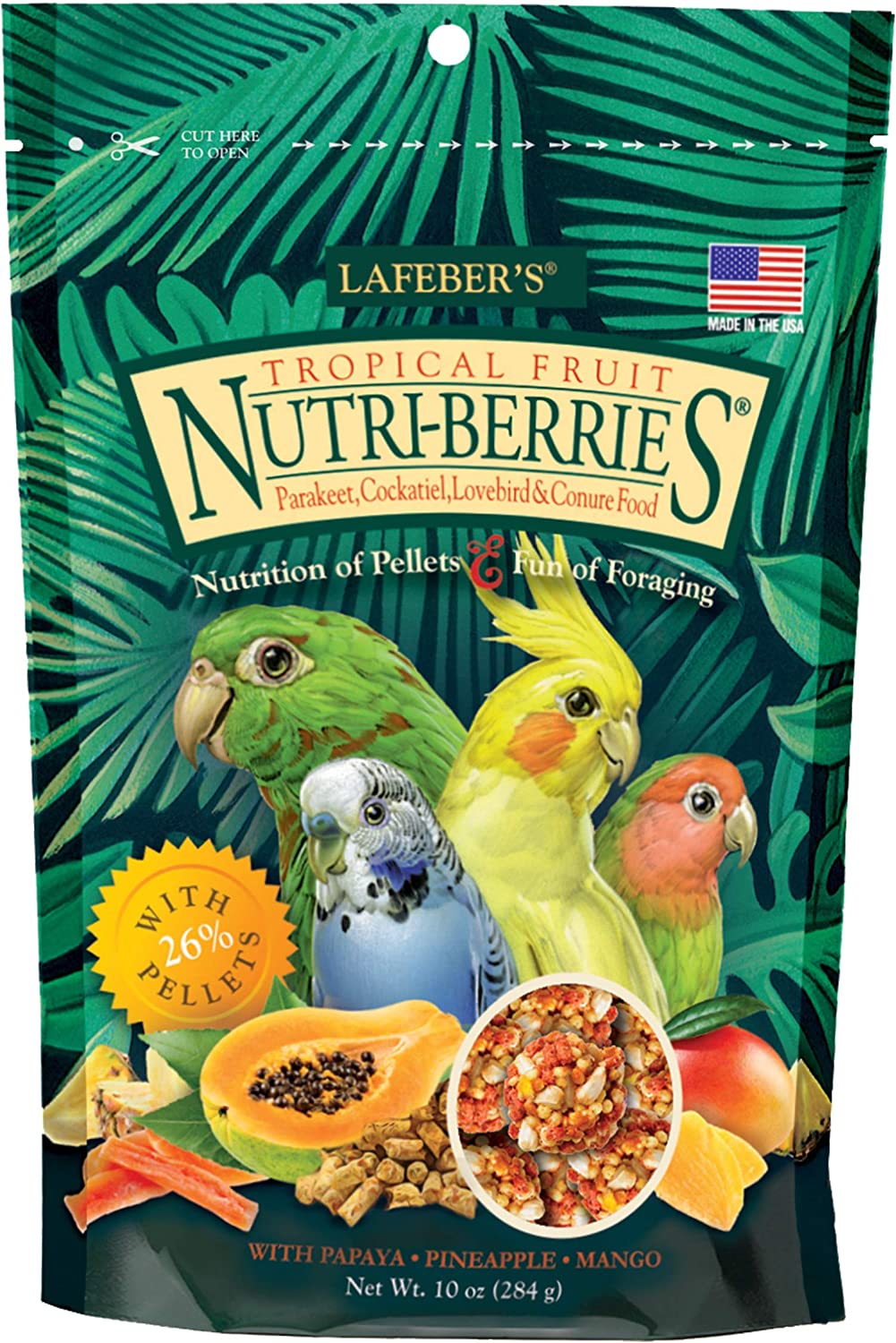 Abba Just Nuts Treat For Parrots & Small Animals - Amazons, Macaws (5lb Bag)