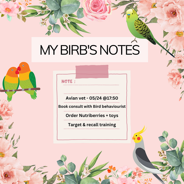 Cover for My Birb's Weekly Planner Spring Edition